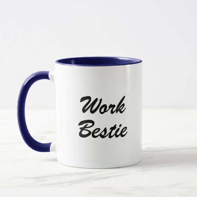 Arbetar Kompis Rolig Arbetskamrat Typografi Kaffem Mugg (Vänster)