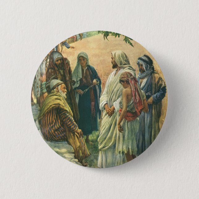 Arbetar på sabbaten, Vintage Religion Knapp (Framsida)