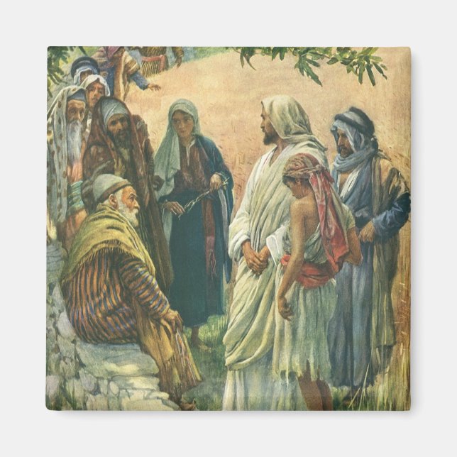 Arbetar på sabbaten, Vintage Religion Magnet (Framsidan)