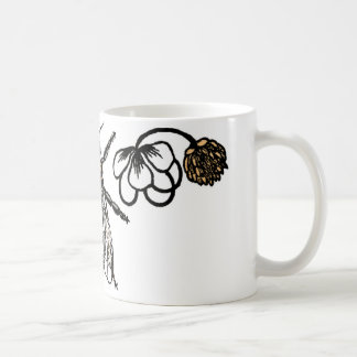 arbetarbi med klöver kaffemugg
