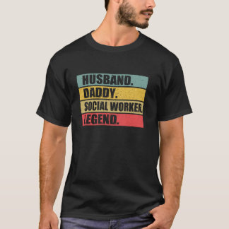 Arbetarcitat från Vintage Far Da make Pappa Social T Shirt
