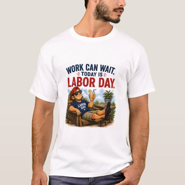 Arbetardags Humor T-shirt  (Framsida)