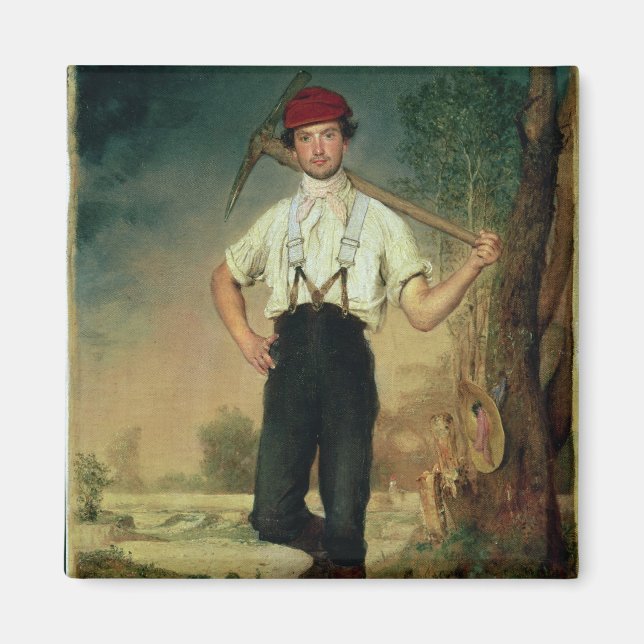 Arbetare, 1848 magnet (Framsidan)