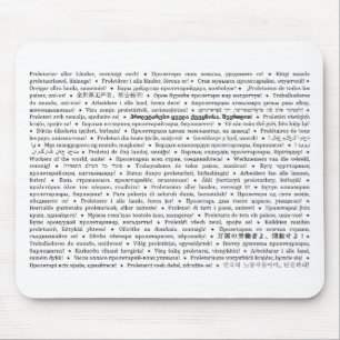 Arbetare av världen, förenar! Mousepad Musmatta
