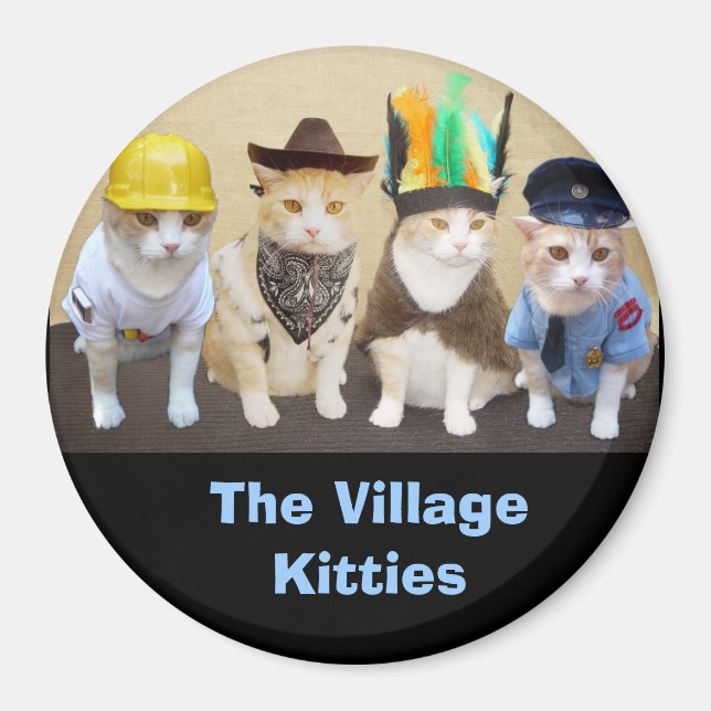 Arbetare, Cowboy, officer, chef Magnet (Framsidan)