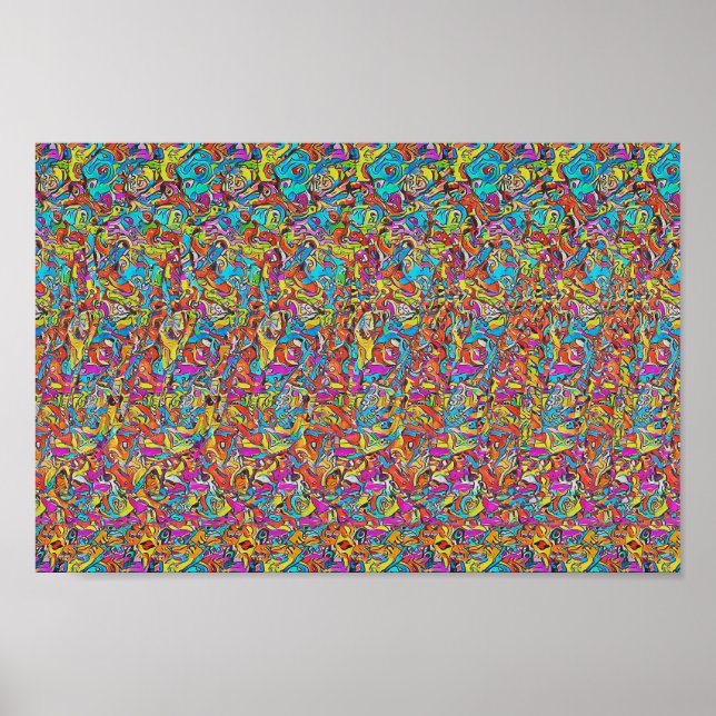 Arbetare - Gömt 3D-utskrift Poster (Framsidan)