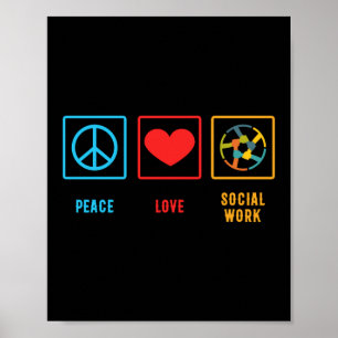 Arbetare i Kärlek Social - Gift-psykisk hälsa Poster