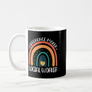 Arbetare i social är en annan tillverkare än Rainb Kaffemugg