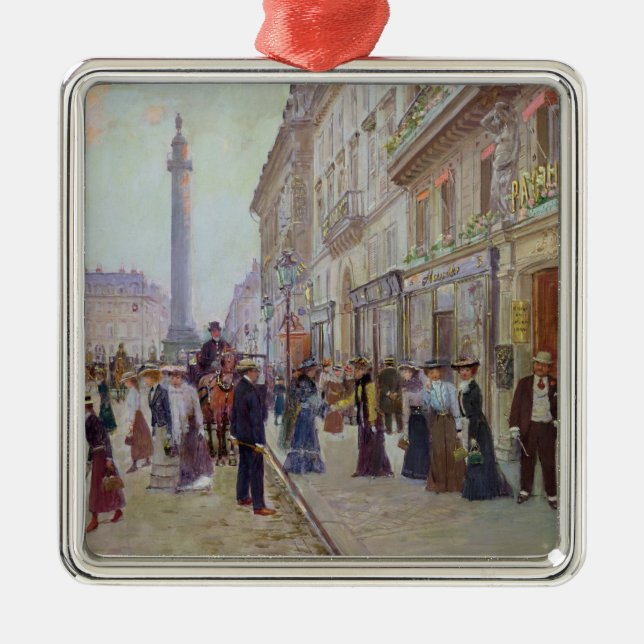 Arbetare som lämnar Maisonen Paquin Julgransprydnad Metall (Framsidan)