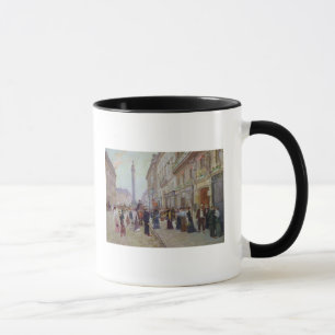 Arbetare som lämnar Maisonen Paquin Mugg