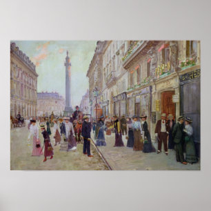 Arbetare som lämnar Maisonen Paquin Poster