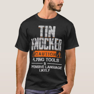 Arbetarfartyg i lakan Metall är För manar Tin Knoc T Shirt