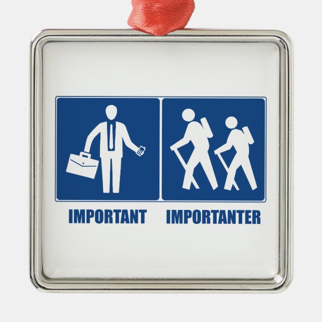 Arbete är viktigt eftersom det är viktigt att öka julgransprydnad metall (Framsidan)