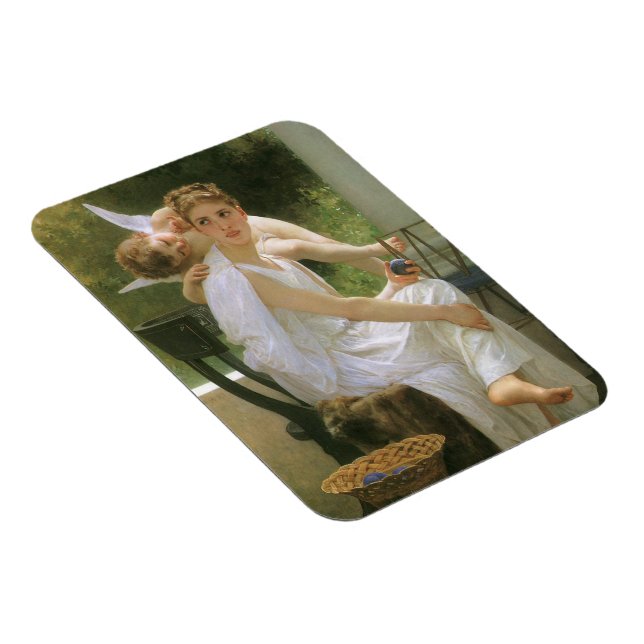 Arbete avbrutet av Bouguereau, Angel Porträtt Magnet (Högersidan)