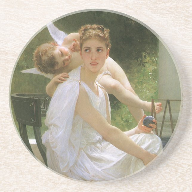 Arbete avbrutet av Bouguereau, Angel Porträtt Underlägg (Framsidan)