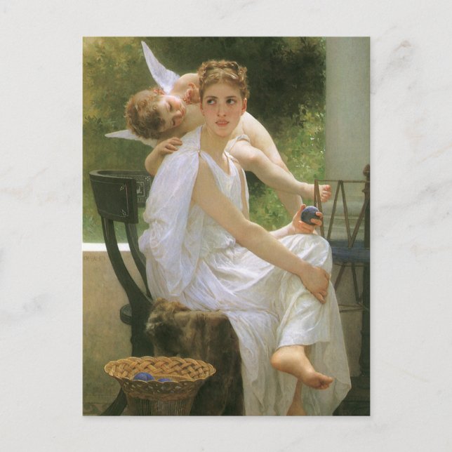 Arbete avbrutet av Bouguereau, Angel Porträtt Vykort (Framsida)