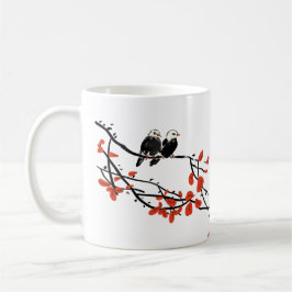 Arbete Bestie Gift för medarbetare - två fåglar Re Kaffemugg