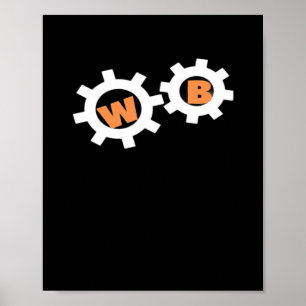 Arbete Bestie World's Best Work Bestie Coworking F Poster