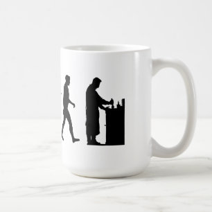 Arbete för evolution för kemistpharmacistkemi kaffemugg