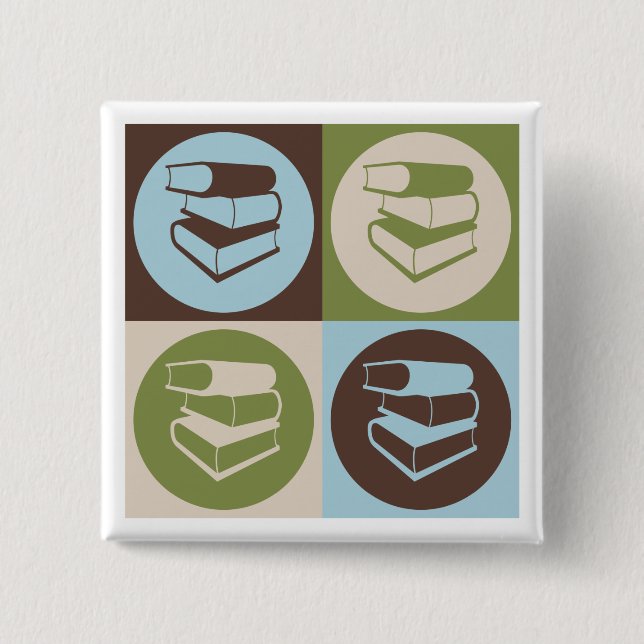 Arbete för popkonstbibliotek knapp (Framsida)