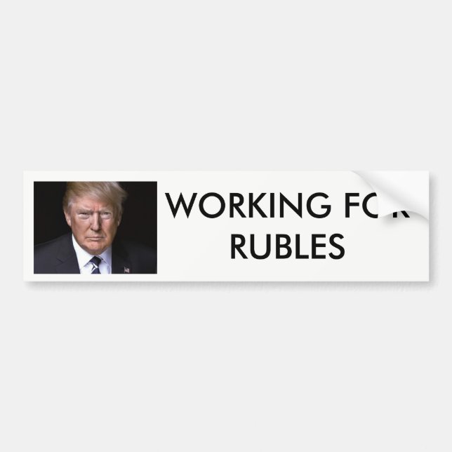 Arbete för RublesAnti-Donald trumf Bildekal (Framsidan)