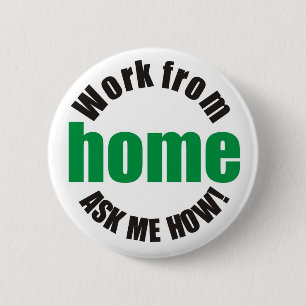 Arbete frågar hemifrån mig hur knäppas emblem knapp