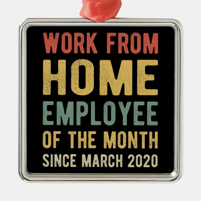 Arbete från hemarbetande under månad I Julgransprydnad Metall (Framsidan)