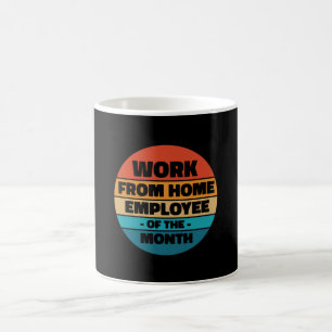 Arbete från hemarbetande - ynkligt Retro Kaffemugg