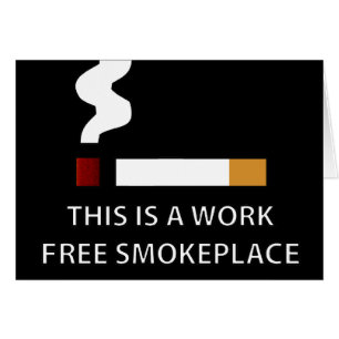 Arbete frigör Smokeplace Hälsningskort