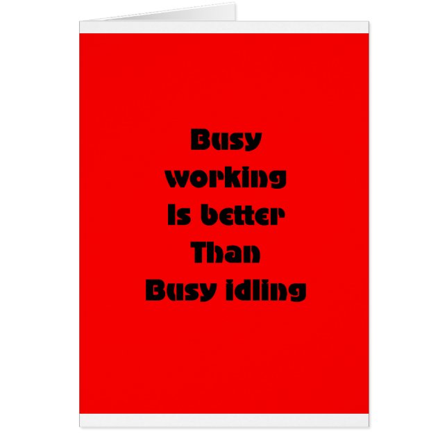 arbete hälsningskort (Framsidan)