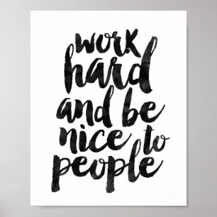 Arbete hårt och är trevligt att bemanna poster