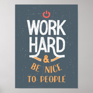 Arbete hårt och är trevligt att bemanna poster