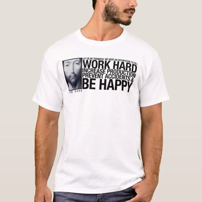 Arbete hårt tee shirt (Framsida)