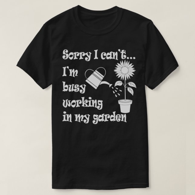 Arbete i Garden Ironic  for Gardener Pullo T Shirt (Design framsida)