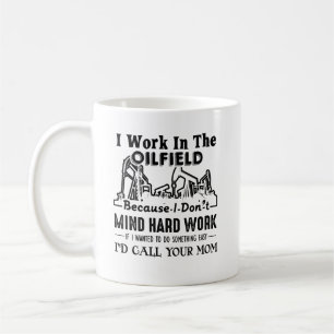 Arbete i Oilfieldmuggen Kaffemugg