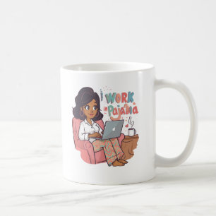 Arbete i Pajama - Lustigt giftfullt arbete Vibes Kaffemugg
