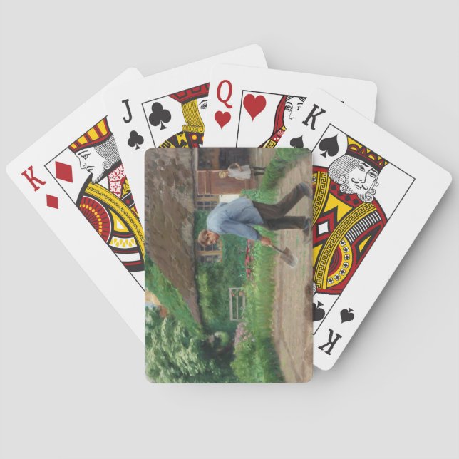 Arbete i trädgården (av H.A. Brendekilde) Casinokort (Baksidan)