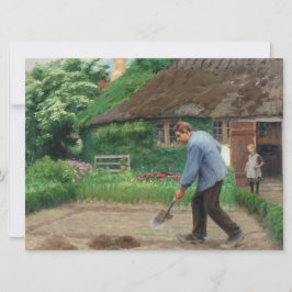 Arbete i trädgården (av H.A. Brendekilde) Kort