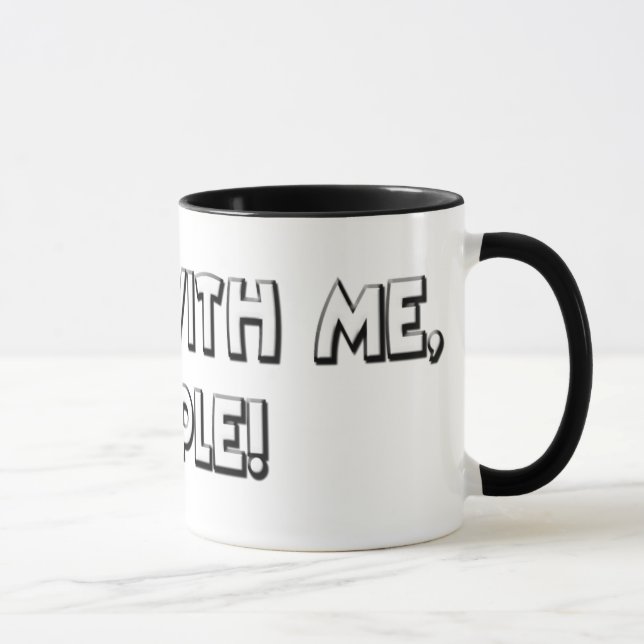 Arbete med mig folk mugg (Höger)