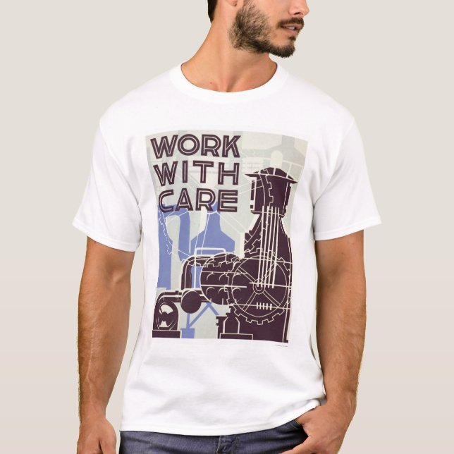 Arbete med omsorg 1937 WPA Tee Shirt (Framsida)