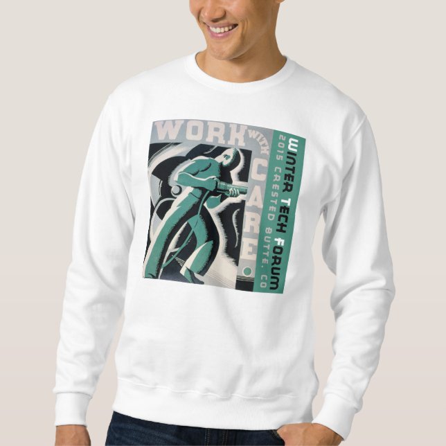 Arbete med omsorgsvettskjortan sweatshirt (Framsida)