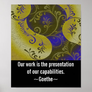 Arbete-Motivational kontorskonstaffischer Poster