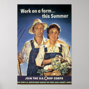 Arbete på en lantgård… denna sommar poster