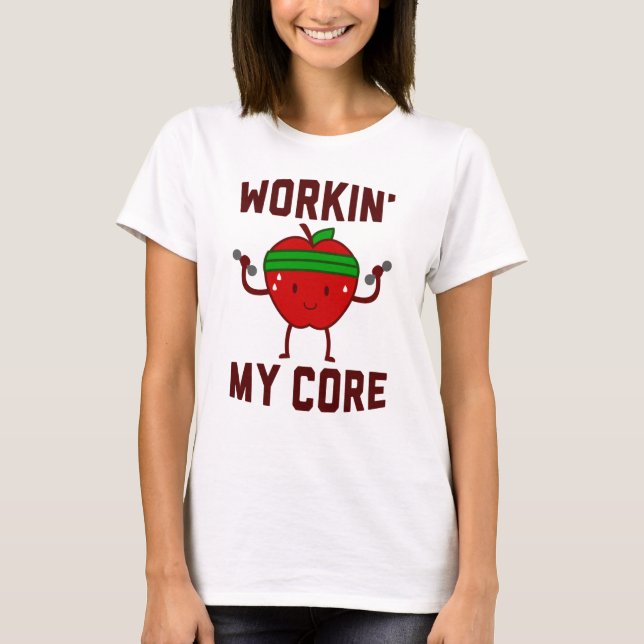 Arbete som min Apple kärnar ur Tröja (Framsida)