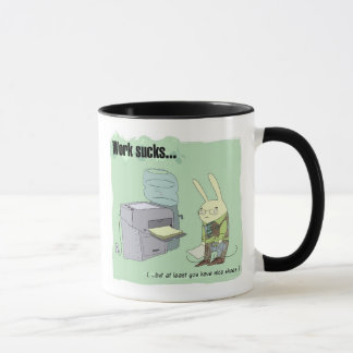 Arbete suger mugg