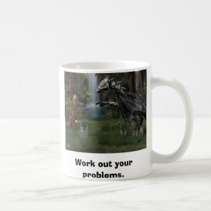 Arbete ut dina problem kaffemugg