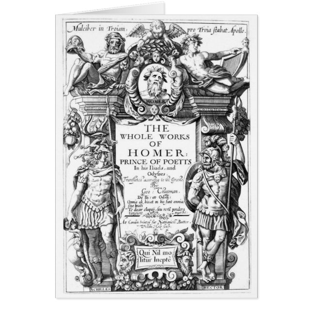 Arbeten av Homer Hälsningskort (Framsidan)