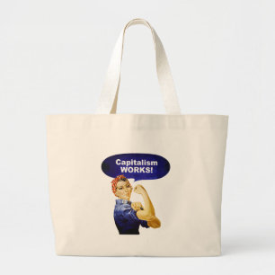 Arbeten för Rosie något att sägakapitalism! tot Jumbo Tygkasse