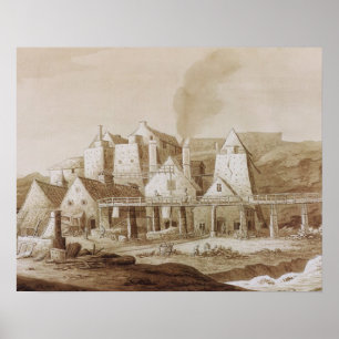 Arbeten på Blaenavon, från 'ett historiskt Poster