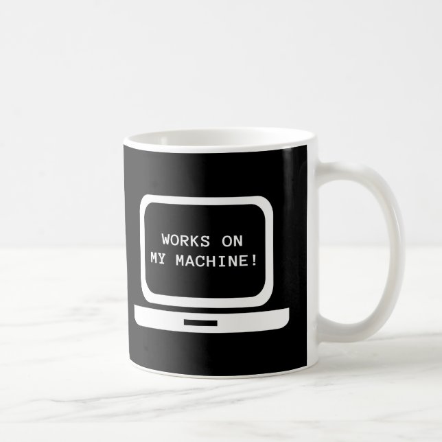 Arbeten på min maskin kaffemugg (Höger)
